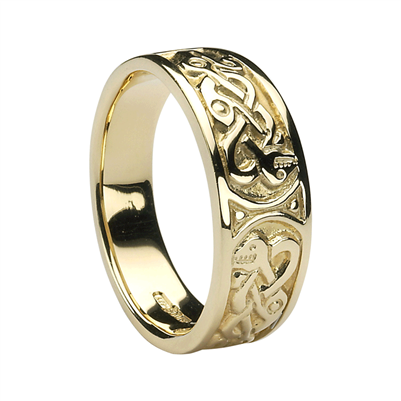 10k Yellow Gold Ladies Celtic Ring