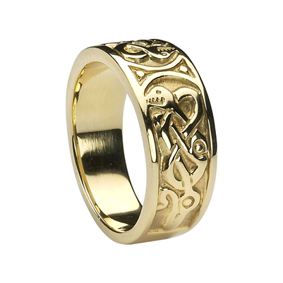 10k Yellow Gold Men's Celtic Ring