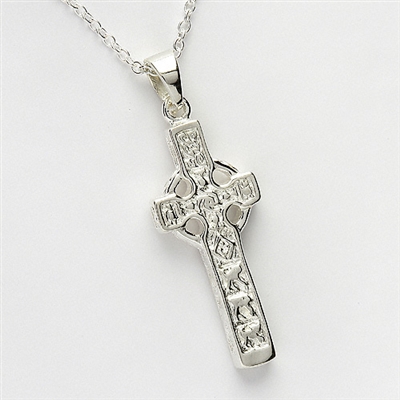 Sterling Silver Small Double Sided Celtic Cross
