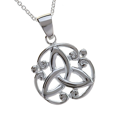 Sterling Silver Celtic Trinity Knot Necklace
