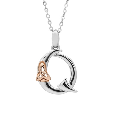 Sterling Silver Celtic Initial "Q"
