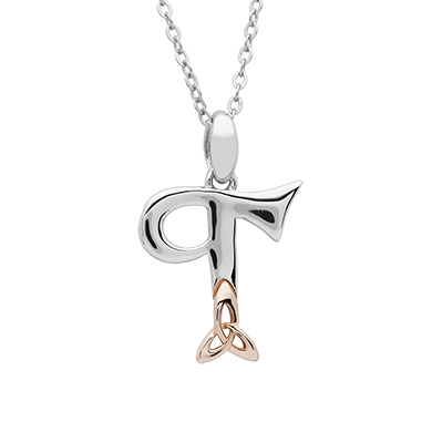Sterling Silver Celtic Initial "T"