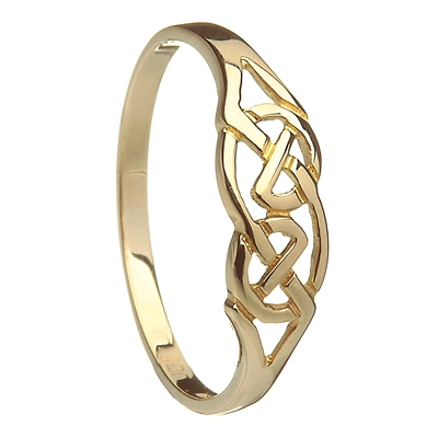14k Yellow Gold Celtic Knot Ring 5mm