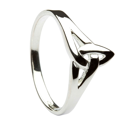 Sterling Silver Trinity Celtic Knot Ring 9mm