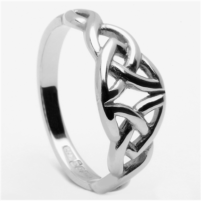 Sterling Silver Ladies Celtic Ring 7mm