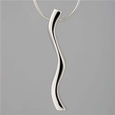 Sterling Silver Wave Contemporary Celtic Pendant