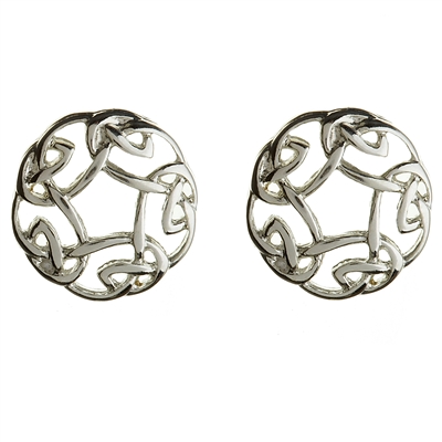 Sterling Silver Small Celtic Knot Stud Earrings
