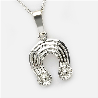 Sterling Silver Celtic Horse Shoe Necklace